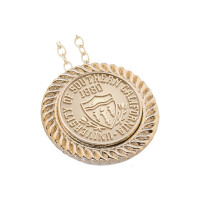 USC Trojans Seal Solstice Rope 10K Yellow Gold Necklace